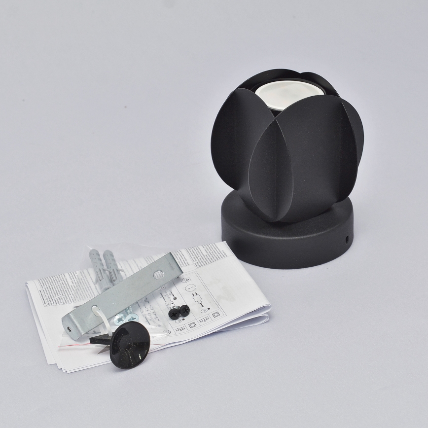 Spot orientable GAMBIT 1xGU10/10W/230V noir