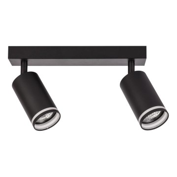 Spot orientable PIPE 2xGU10/10W/230V noir