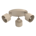 Spot PARKLA 3xE27/15W/230V beige