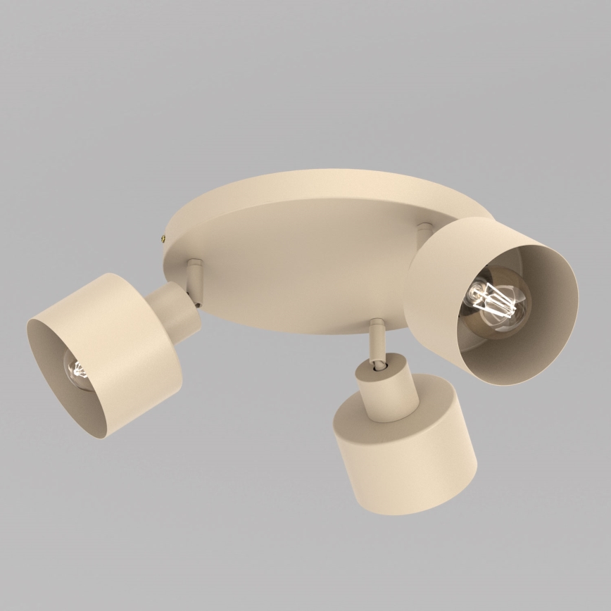 Spot PARKLA 3xE27/15W/230V beige