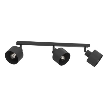 Spot PARKLA 3xE27/15W/230V noir