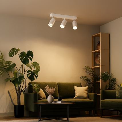 Spot PIPE 3x GU10/10W/230 V, blanc