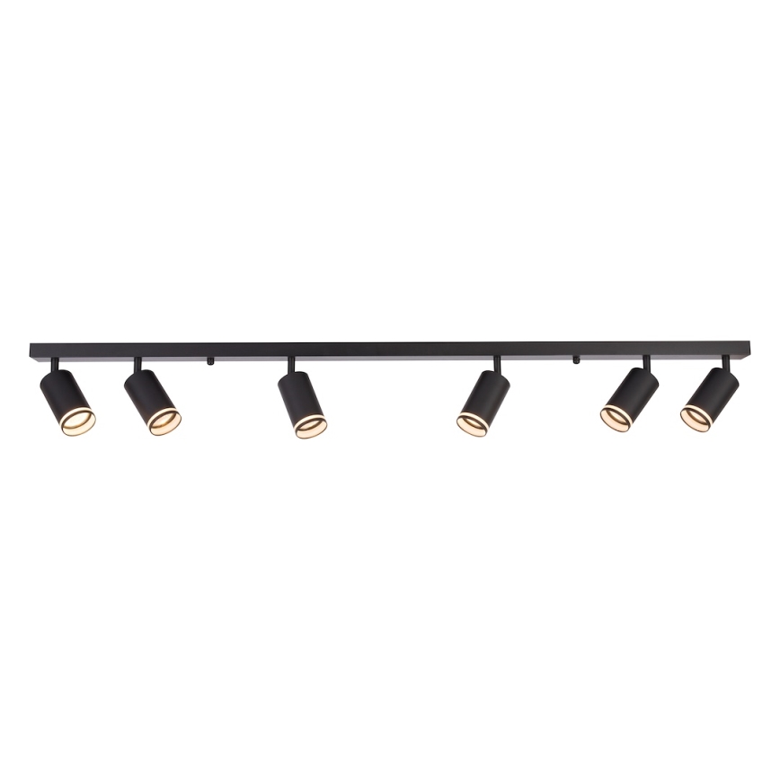 Spot PIPE 6xGU10/10W/230V noir