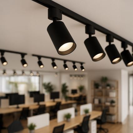 Spot pour rail monophasé TIGER 1xGU10/10W/230V noir