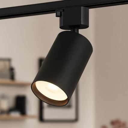 Spot pour rail monophasé TIGER 1xGU10/10W/230V noir