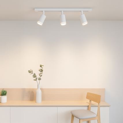 Spot pour rail PIPE 3xGU10/10W/230V blanc