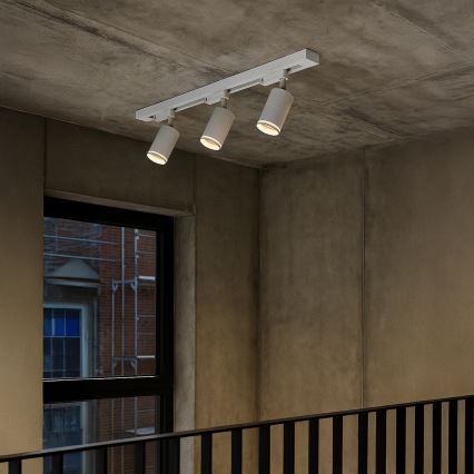 Spot pour rail PIPE 3xGU10/10W/230V blanc