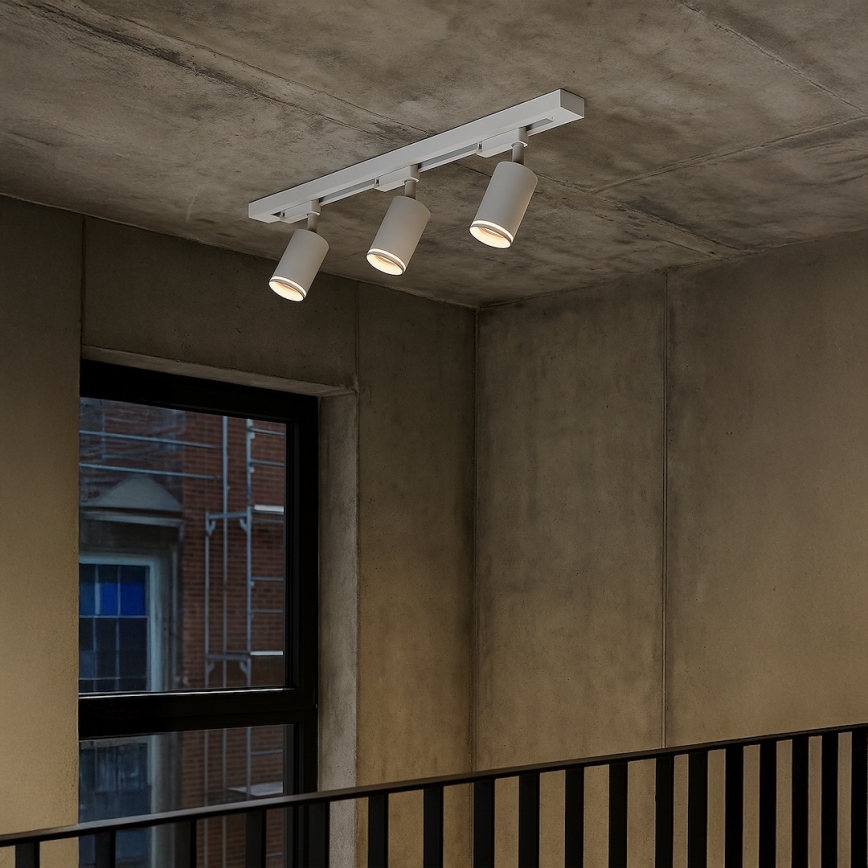 Spot pour rail PIPE 3xGU10/10W/230V blanc