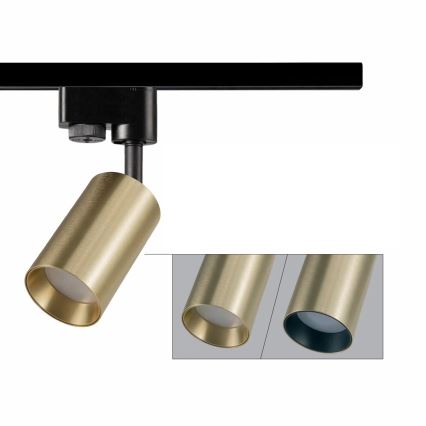 Spot pour système de rail MARIBEL 3xGU10/10W/230V +1 m système de rail doré