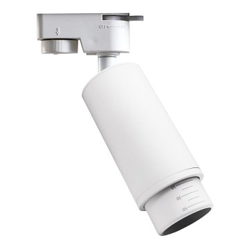 Spot pour système de rail MICA 1xGU10/25W/230V monophase blanc
