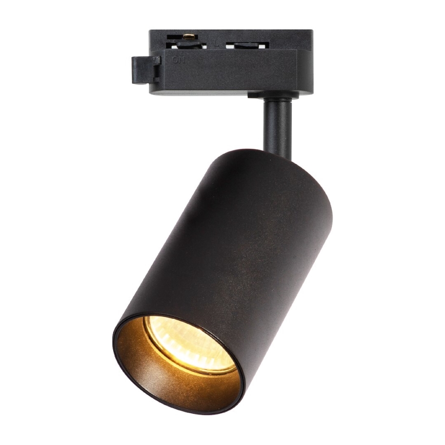 Spot pour système de rail monophasé PIPE 1xGU10/10W/230V noir