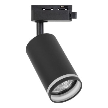 Spot pour système de rail monophasé PIPE 1xGU10/10W/230V, noir