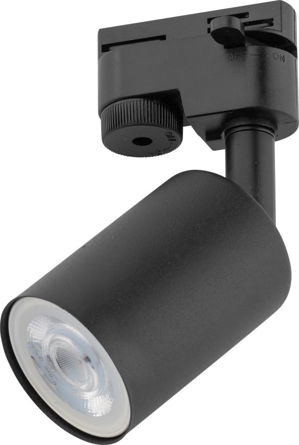 Spot pour système de rail monophasé TOP 1xGU10/10W/230V noir