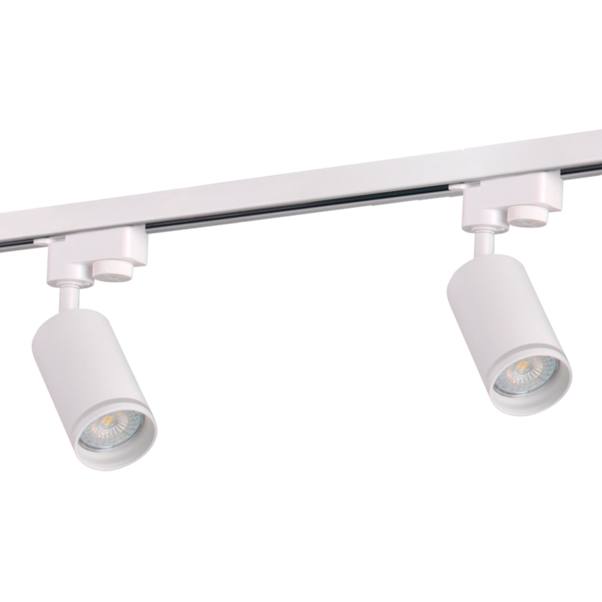 Spot pour système de rail PARIS 3xGU10/10W/230V + 1 m rail système blanc