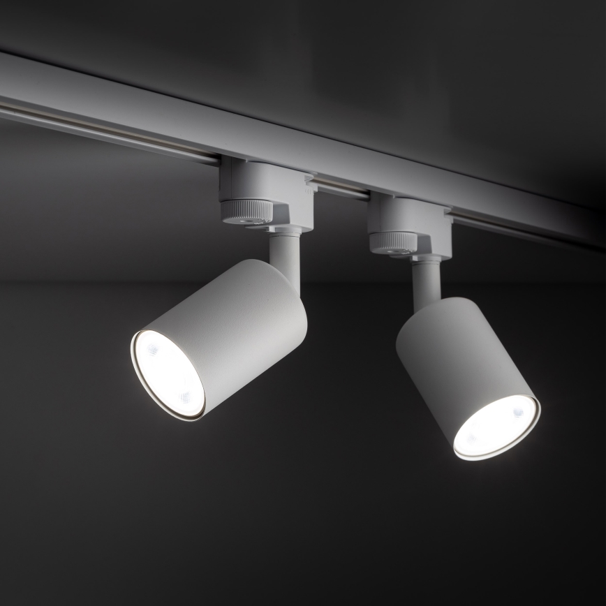 Spot pour système de rail monophasé TOP 1xGU10/10W/230V blanc