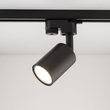 Spot pour système de rail monophasé TOP 1xGU10/10W/230V noir