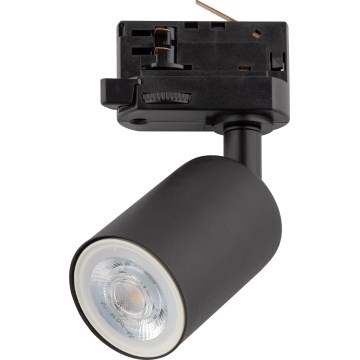Spot pour système de rail triphasé TOP 1xGU10/10W/230V noir
