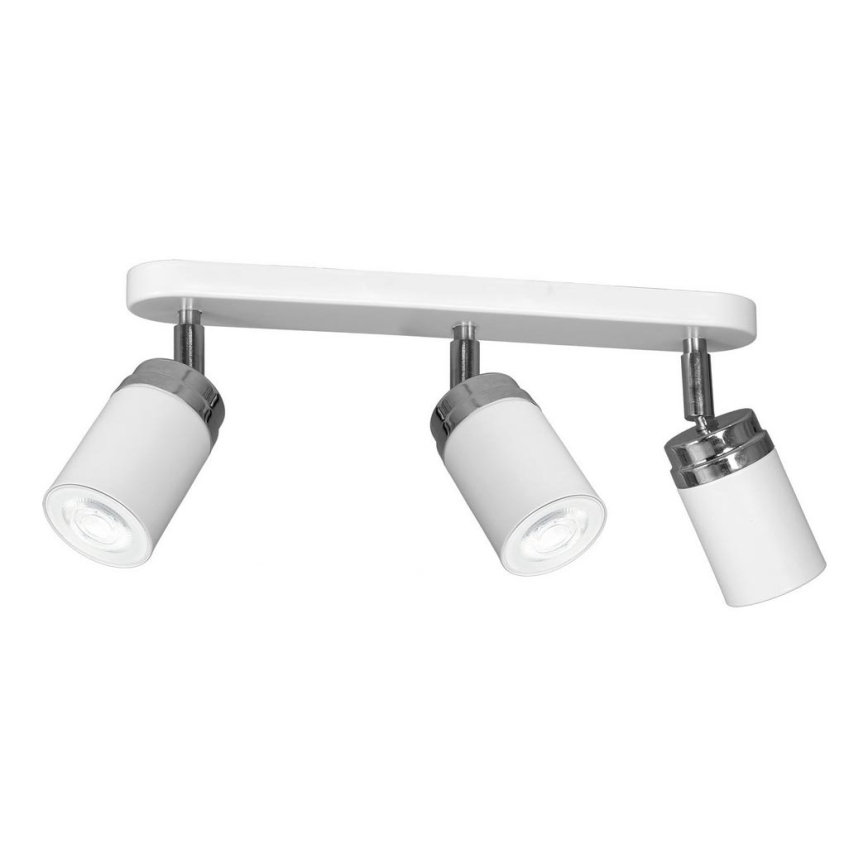 Spot RENO 3xGU10/8W/230V blanc/chrome brillant