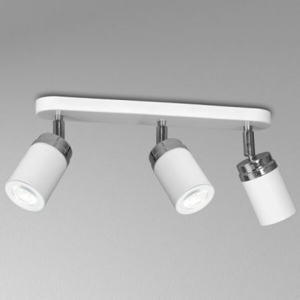 Spot RENO 3xGU10/8W/230V blanc/chrome brillant