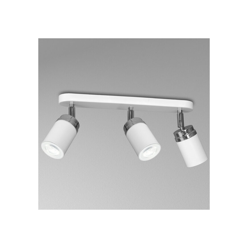Spot RENO 3xGU10/8W/230V blanc/chrome brillant