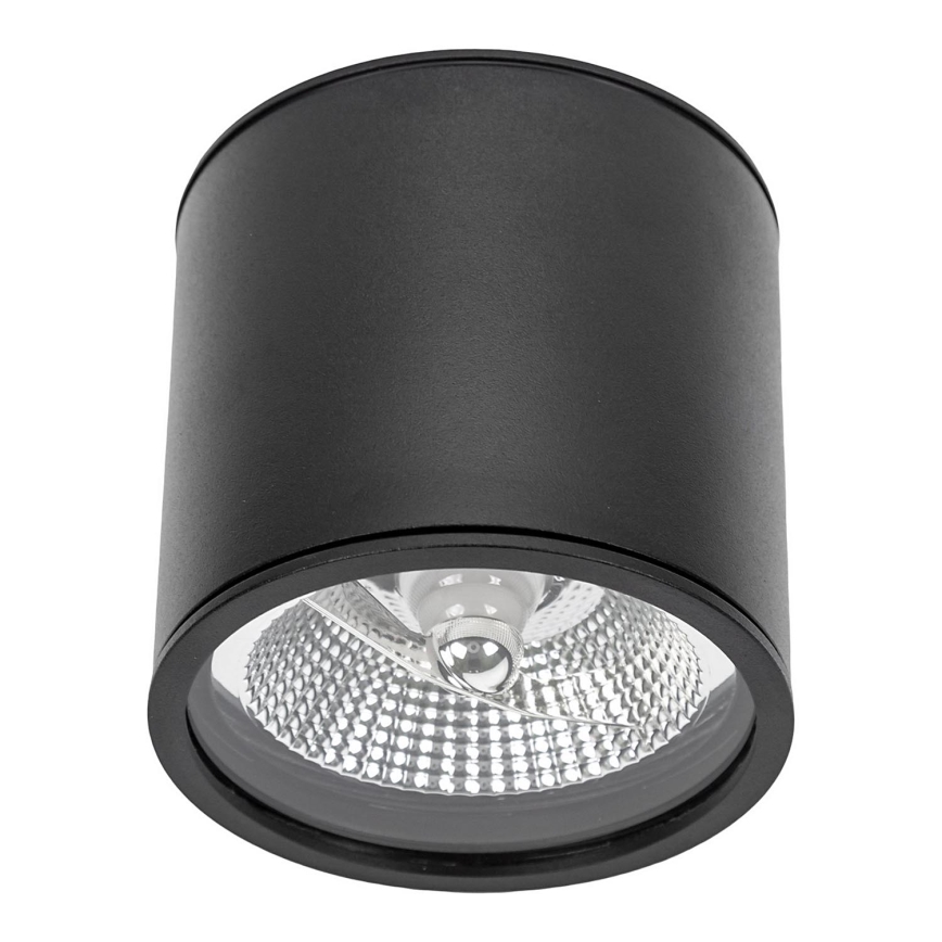 Spot salle de bain CHLOE AR111 1xGU10/12W/230V IP65 arrondi noir