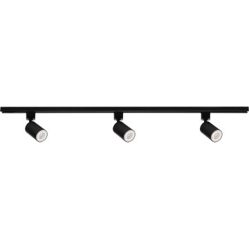Spot sur rail ALTEAR 3xGU10/10W/230V 1m noir