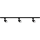 Spot sur rail ALTEAR 3xGU10/10W/230V 1m noir