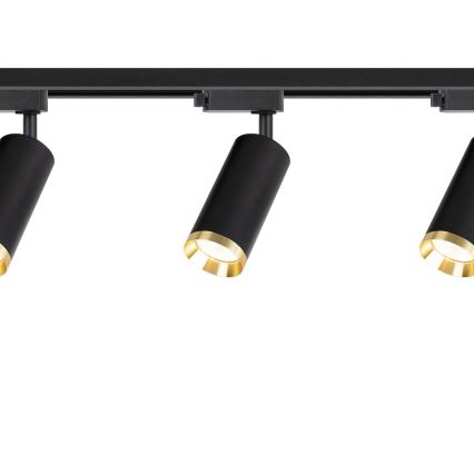 Spot sur rail MICA 3xGU10/10W/230V noir/doré