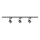 Spot sur rail PRAHA 3xGU10/10W/230V noir