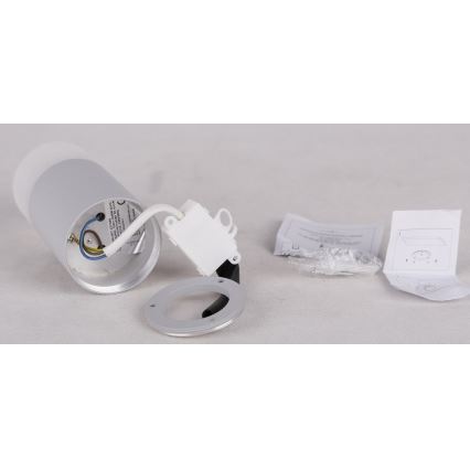 Spot TUBA 1xGU10/15W/230V gris/blanc