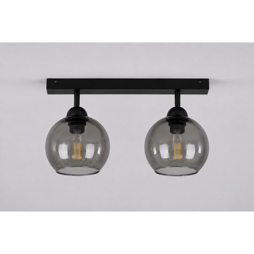 Spot UNO 2xE27/60W/230V noir