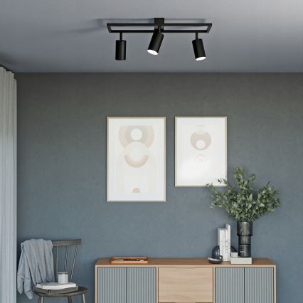 Spotleuchte 3xGU10/30W/230V schwarz