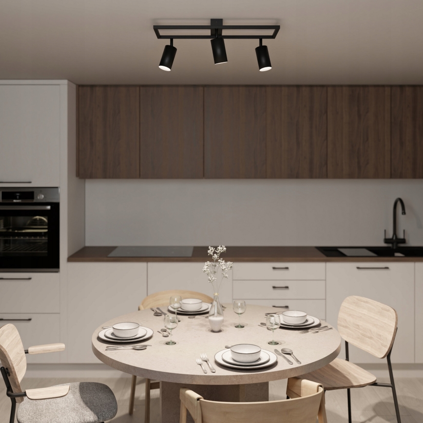 Spotleuchte 3xGU10/30W/230V schwarz