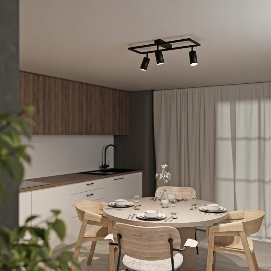 Spotleuchte 3xGU10/30W/230V schwarz