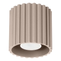 Spotleuchte AURA 1x GU10/10W/230V 10 cm taupe
