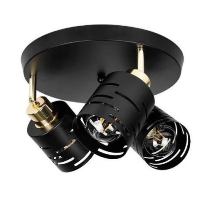 Spotleuchte ELEN 3xE27/35W/230V schwarz/gold