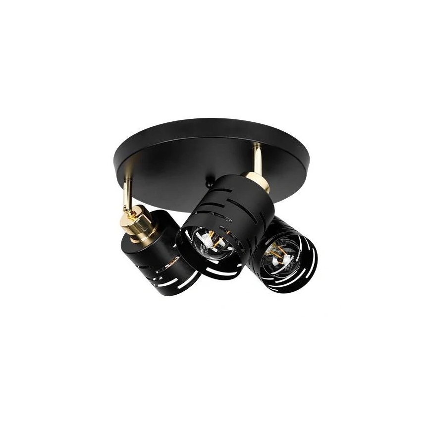 Spotleuchte ELEN 3xE27/35W/230V schwarz/gold
