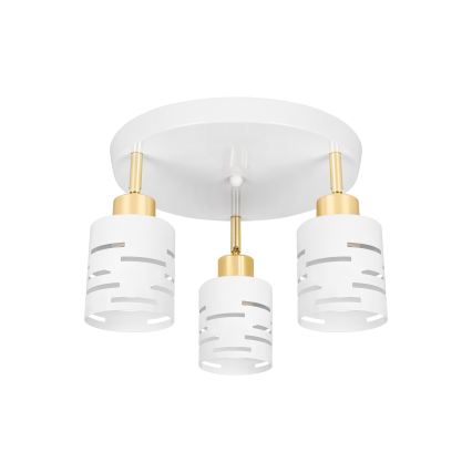 Spotleuchte ELEN 3xE27/35W/230V weiß/gold