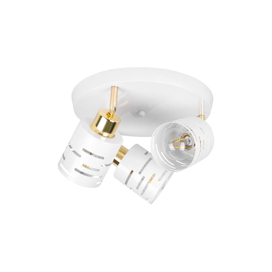 Spotleuchte ELEN 3xE27/35W/230V weiß/gold