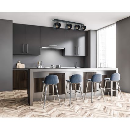 Strahler FAUN 4xE27/60W/230V schwarz