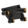 Spotleuchte FILO 4xGU10/30W/230V schwarz/gold