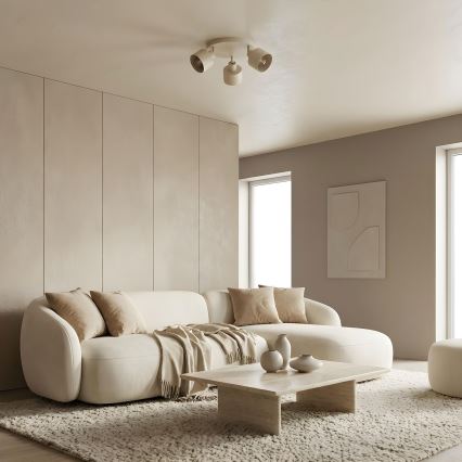 Spotleuchte PARKLA 3xE27/15W/230V beige