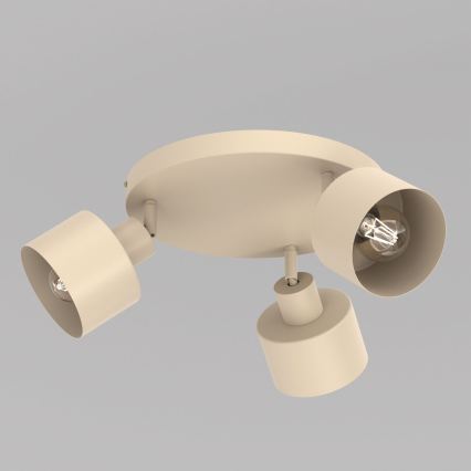 Spotleuchte PARKLA 3xE27/15W/230V beige
