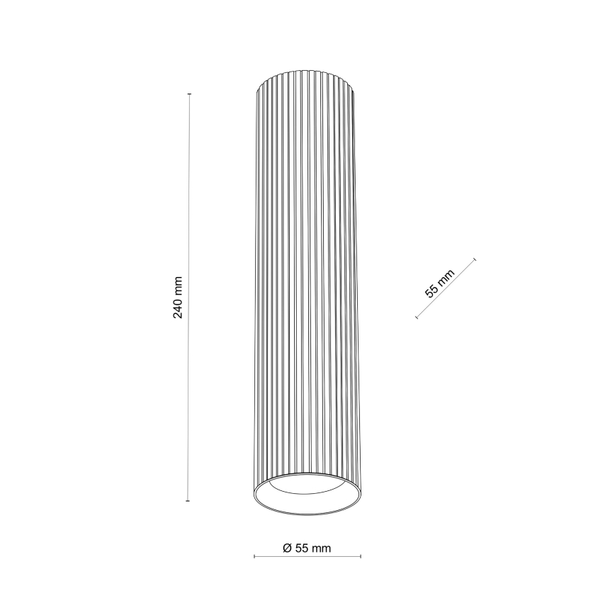 Spotleuchte TUNE L 1xGU10/10W/230V 24 cm braun