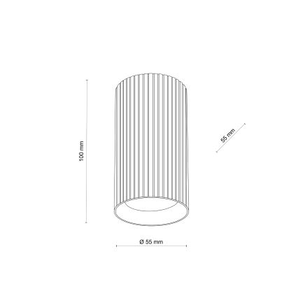 Spotleuchte TUNE S 1xGU10/10W/230V 10 cm schwarz