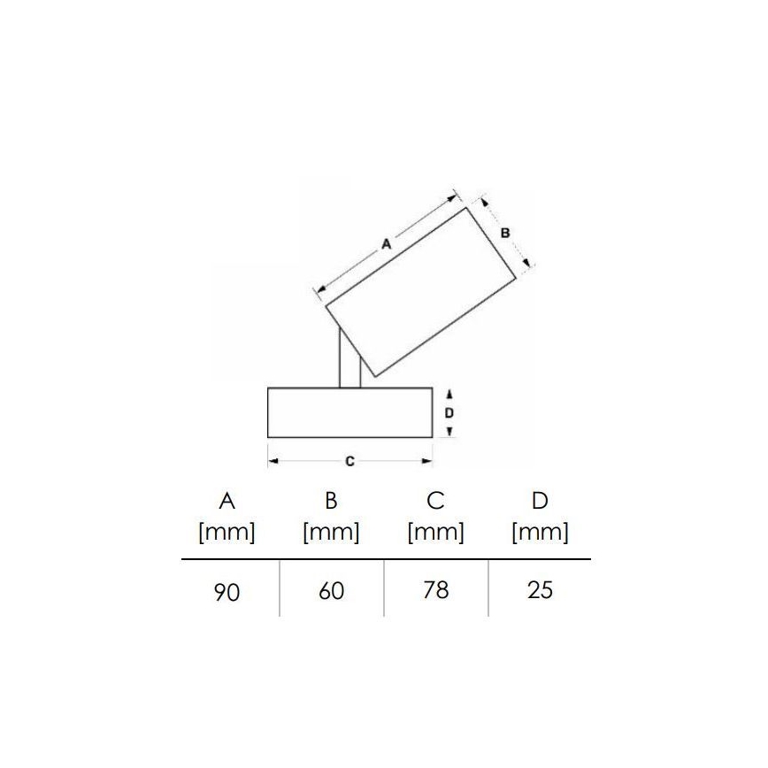 Spotlight DEZ 1xGU10/30W/230V weiß