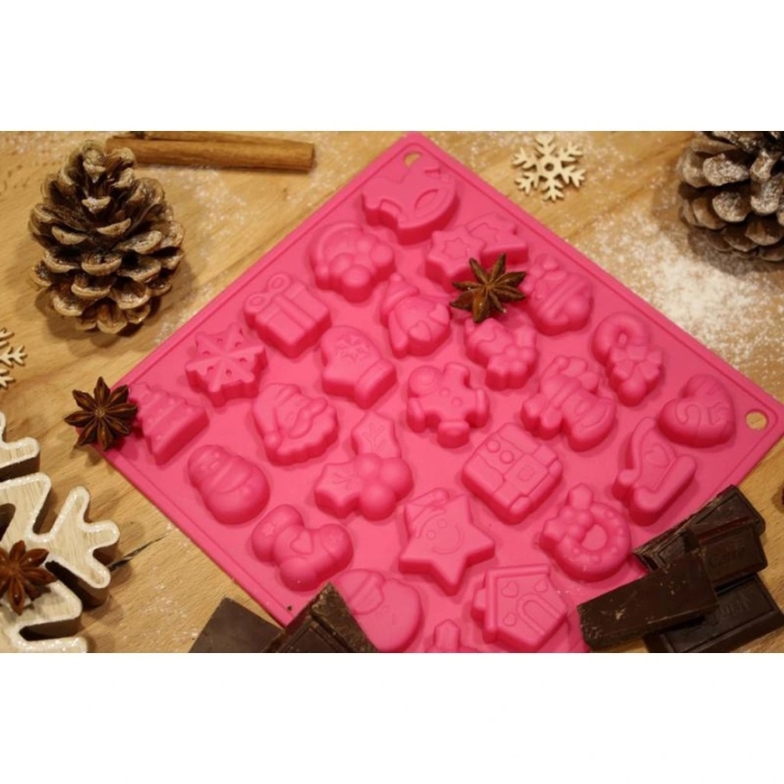 Stampo in silicone per cioccolato TORO, rosa