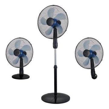 Standventilator 3‑in‑1, 50 W/230 V, Ø 40 cm, schwarz