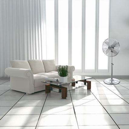 Standventilator 50W/230V, Ø 40 cm, Edelstahl