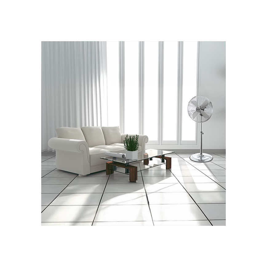 Standventilator 50W/230V, Ø 40 cm, Edelstahl
